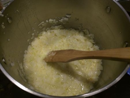 butter and onions and garlic