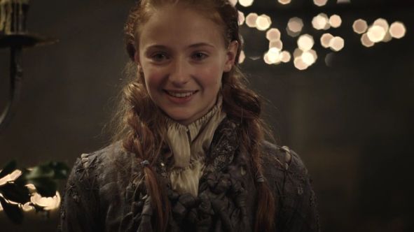 sansa smiling